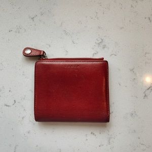 Red Coach Wallet
